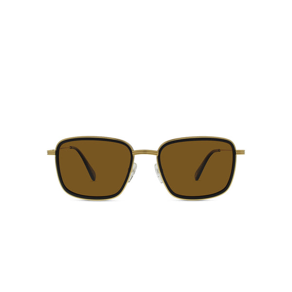 M2 Titanium and Acetate Combination Sunglasses by Silver